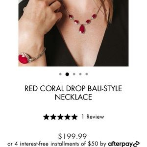 Roma Designer Jewelry: Bali Style Sterling Silver and Coral Set